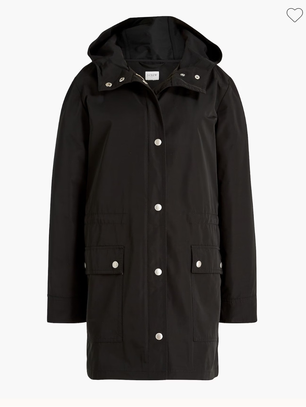 J.Crew Midi-length raincoat with snaps